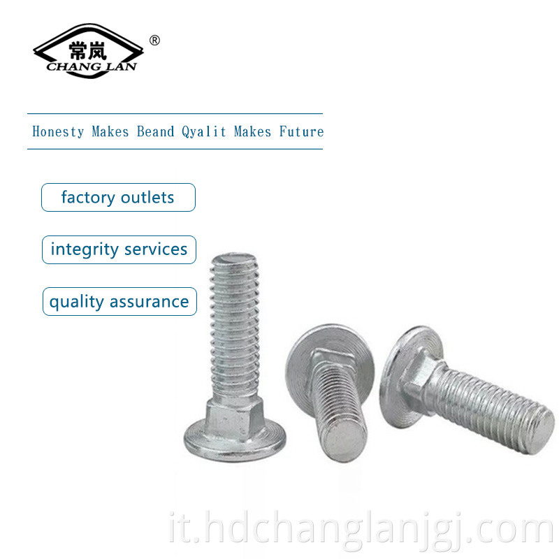 DIN603 Half round head square neck bolt